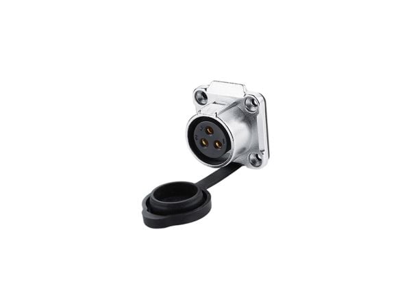 Alcasa IC01-20P303, S1 - Power (3-Pin), Sort, Rett, Metall, Plast, Gull, Kobberlegering