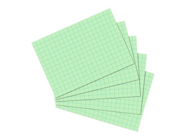 Herlitz 10901452, Grønn, Rute papir, 170 g/m², 100 stykker