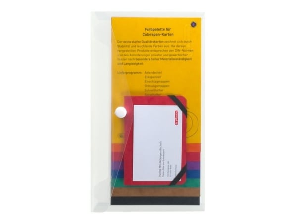 Herlitz 10917524, Polypropylen (PP), Gjennomsiktig, trykk knapp, 1 stykker