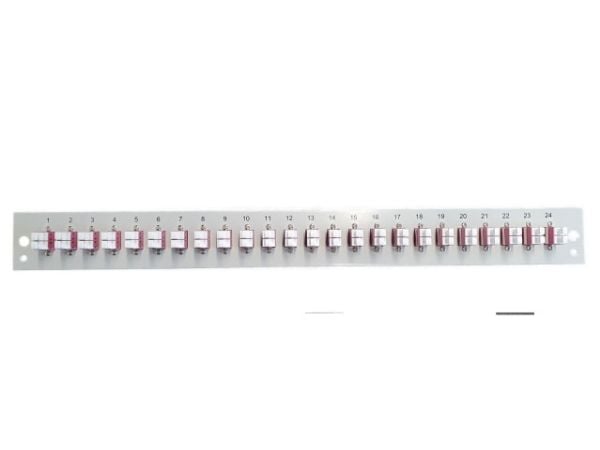 EFB Elektronik SB-FP-24SC-S-OM3, Rackmontering, 1U, Grå, Metall, 432 mm, 13 mm