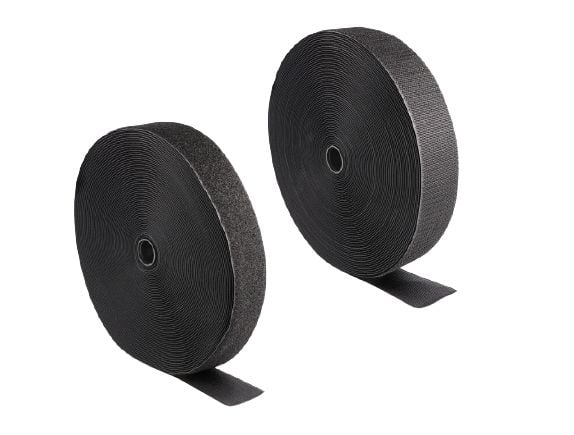 DeLOCK 20856, Nailon, Polyesteri, Musta, 50 mm, 25 m, Muovipussi
