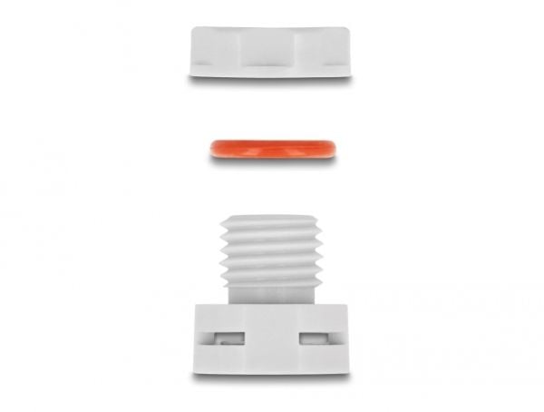 DeLOCK 60480, Harmaa, Polyamidi, 2 kpl, Suora, M12, IP67