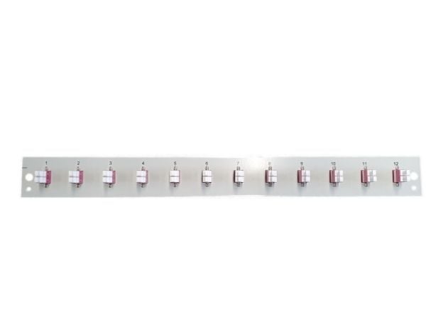 EFB Elektronik SB-FP-12SC-S-OM3, Rackmontering, 1U, Grå, Metall, 432 mm, 13 mm