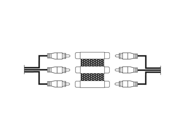 Hama 00205174, 3 x RCA, 3 x RCA