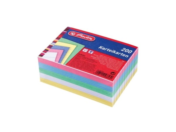 Herlitz 50019373, Blå, Rosa, Rosa, 175 g/m², 200 stykker