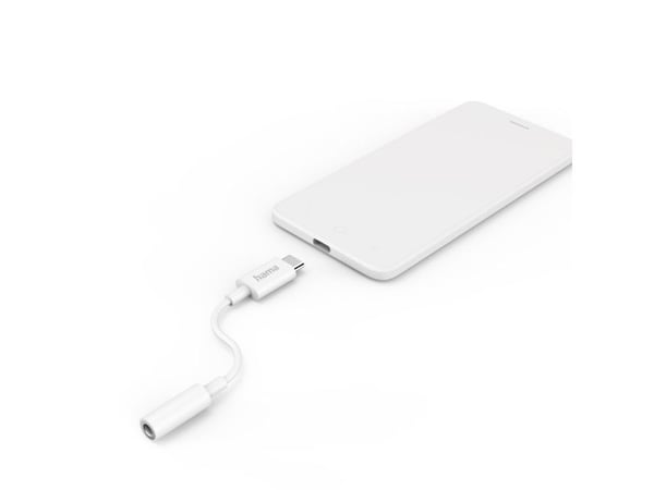 Hama 00201524, USB C, Hankjønn, 3.5mm, Hunkjønn, Hvit