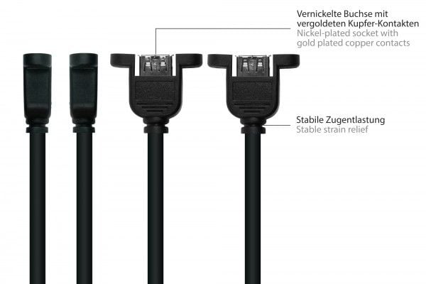 Alcasa UK20P-AEA-005S, 0,5 m, USB A, USB A, USB 2.0, 480 Mbit/s, Lajittelu