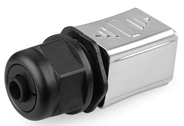 Alcasa IC06-R301, RJ45, Grå, Plast, Silikagel, Zink, IP65, IP67, -40 - 80 °C