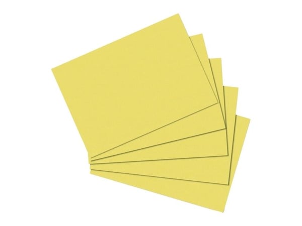 Herlitz 10836484 kartotekkort gul 100 stk (10836484)
