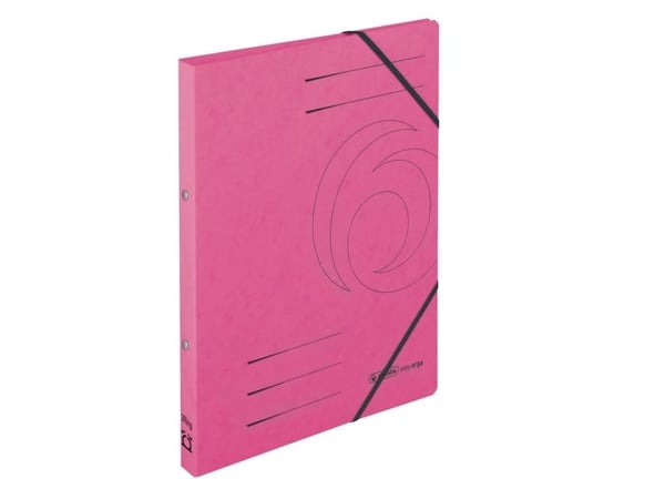 Herlitz 50023745, A4, Fotoark kartong, Fuchisa, 2,5 cm, Elastisk bånd, 1 stykker