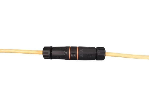 EFB Elektronik IP68DFKRJ456AWP, 2x RJ-45, Sort, Hankjønn/hankjønn, Rett, Cat6a, IP68