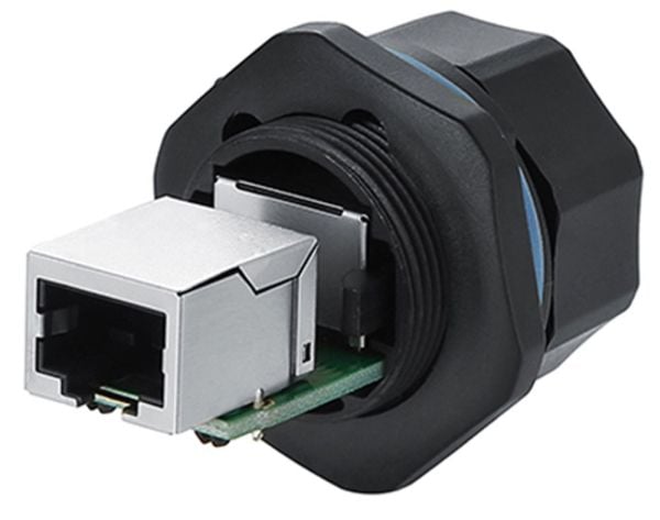 Alcasa IC06-R102, RJ45, Sort, Kopper, Plast, Silikagel, IP65, IP67, -40 - 80 °C