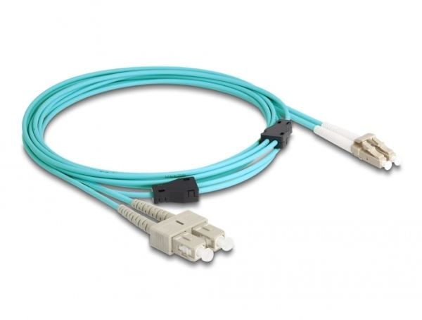 Delock - Nettverkskabel - LC multimodus (hann) til SC flermodus (hann) - 3 m - 3 mm - fiberoptisk - dupleks - 50 / 125 mikroner - OM3 - halogenfri ...