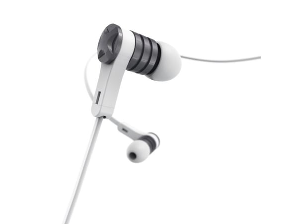 Hama Intense, Koblet med ledninger (ikke trådløs), Samtaler/musikk, 20 - 20000 Hz, 15 g, Hodesett, Sølv, Hvit
