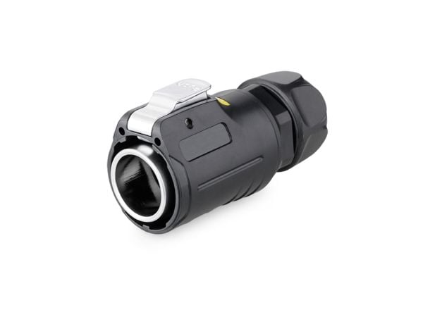 Alcasa S1 IC01-24R01, RJ45, Musta, Uros/naaras, Suora, Metalli, Silikageeli, Sinkki, IP65, IP67