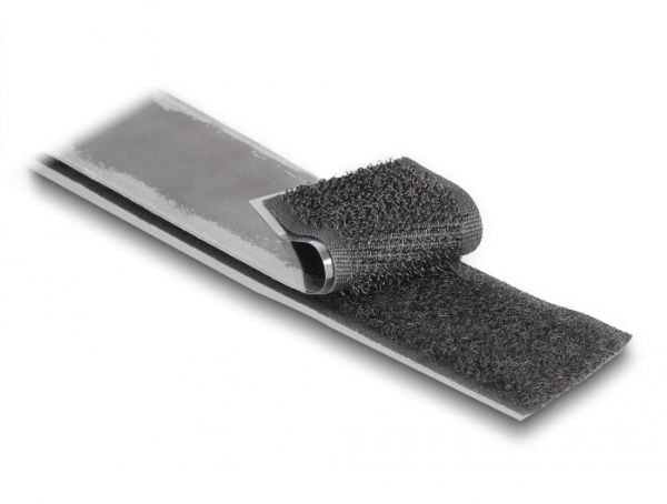 DeLOCK 20859, Nailon, Polyesteri, Musta, 25 mm, 25 m, Muovipussi