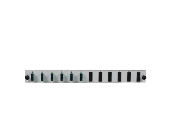 EFB Elektronik SB-FP-6SC-D-V-OM3, Rackmontering, 1U, Grå, Metall, 432 mm, 13 mm