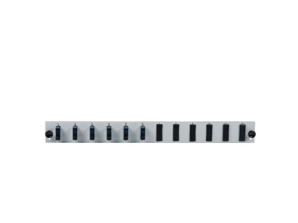 EFB Elektronik SB-FP-6SC-D-V-OM3, Rackmontering, 1U, Grå, Metall, 432 mm, 13 mm
