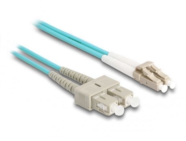 Delock - Nettverkskabel - LC multimodus (hann) til SC flermodus (hann) - 2 m - 3 mm - fiberoptisk - dupleks - 50 / 125 mikroner - OM3 - halogenfri ...