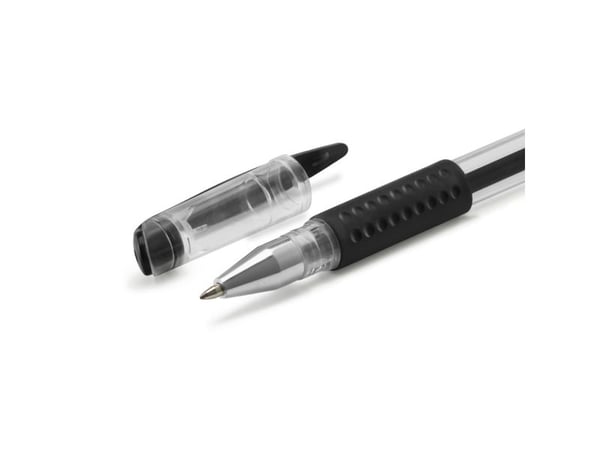 Hama Classic, Gelépenn med hette, Svart, Hvit, Svart, Gjennomsiktig, Hvit, Plast, 0,8 mm, Ambidekstriøs