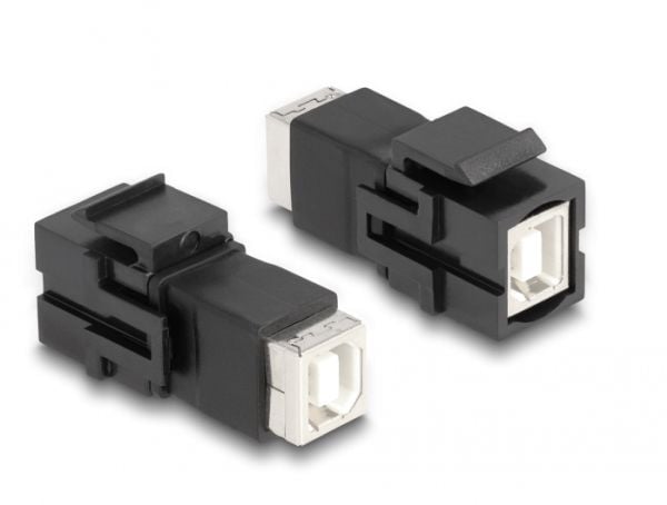 Delock - Modulaarinen sisäkkäin - USB tyyppi A - musta