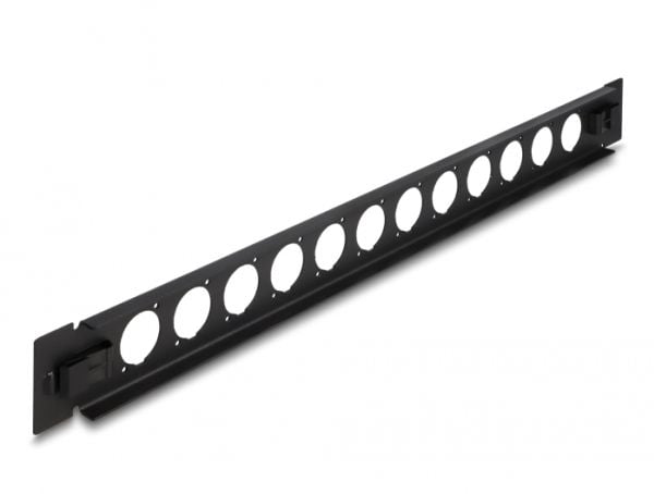 DeLOCK 66900, Patch panel, Musta, Metalli, 1U, Kiina, 48,3 cm (19")