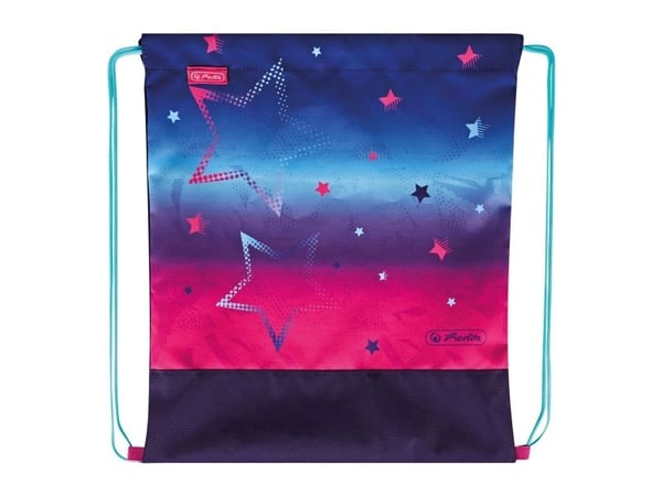 Herlitz 50043453, Gutt/Jente, Bag med snorstramming, Barneskole, Assorterte farger, Bilde, Polyester