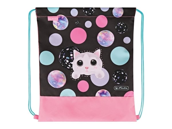 Herlitz 50043453, Gutt/Jente, Bag med snorstramming, Barneskole, Assorterte farger, Bilde, Polyester
