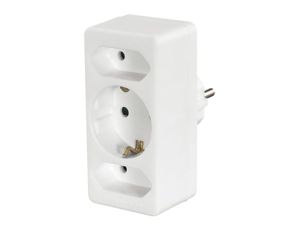 Hama 00223215, Sisätila, Suora, Valkoinen, 3 AC-pistorasia(a), 1 kpl
