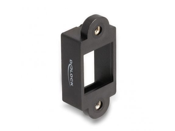 Delock - Blank keystone-patchpanel - svart - 1 port