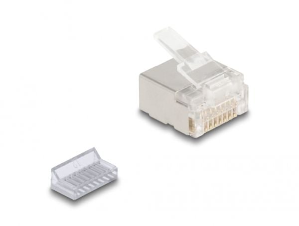 Delock - Nettverkkontakt - RJ-45 (hann) - U/FTP - CAT 6a (en pakke 100)