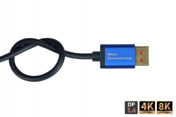 Alcasa SmartFLEX-kabel - 5 m - DisplayPort - DisplayPort - Hann - Hann - 7680 x 4320 piksler (4814-SF050B)