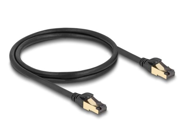 Delock - Koblingskabel - RJ-45 (hann) til RJ-45 (hann) - 1 m - S/FTP - svart