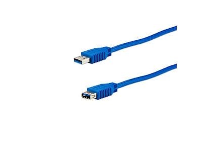 e+p CC 318 LOSE, 3 m, USB A, USB A, USB 3.2 Gen 1 (3.1 Gen 1), Hankjønn/hankjønn, Blå