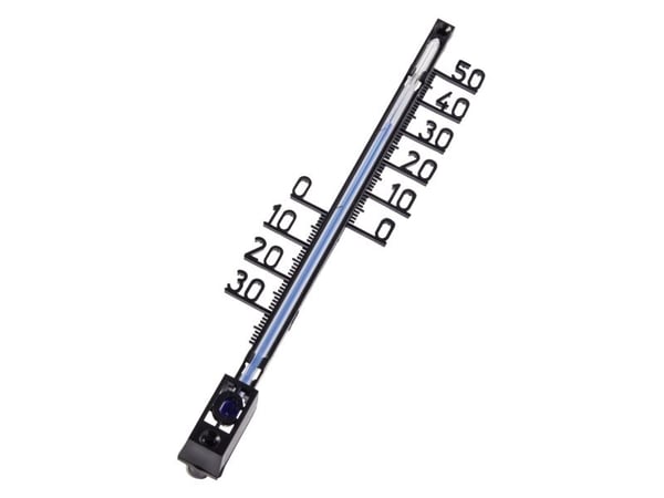 Hama 00186404, Væskebasert miljøtermometer, Inne/Ute, °C, Analog, Svart, Plast