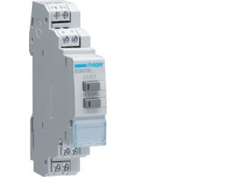 Hager EGN100, Tidsbryter, Koblet med ledninger (ikke trådløs), Enfaset AC-motor, Plast, Grå, IP20