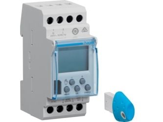 Hager EGK103, Tidsbryter, Koblet med ledninger (ikke trådløs), Enfaset AC-motor, Plast, Grå, IP20
