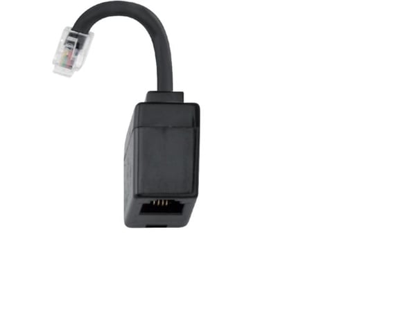 Hager EHZ001A, R12, RJ10, 0,05 m, Sort