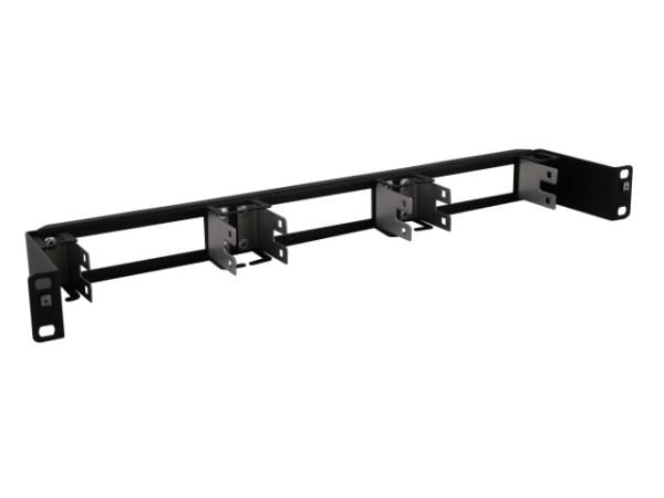 EFB Elektronik 46055.2, monteringsbrakett, svart, metall, 1U, 48,3 cm (19"), 480 mm