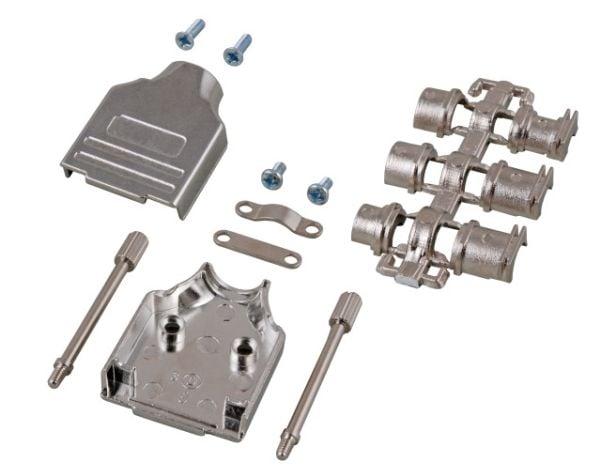 EFB Elektronik 29473.1, Dsub 37-nastainen, Sølv, Zink, 1,3 cm, 33 mm, 47 mm
