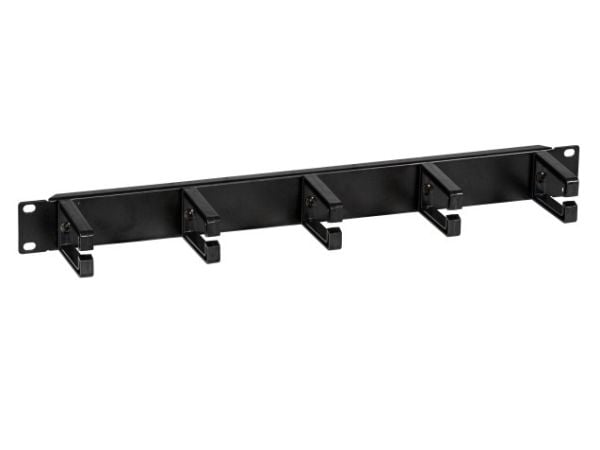 EFB Elektronik 699992TS, Kabelhanteringspanel, Svart, Plast, 1U, 48,3 cm (19"), 482,6 mm