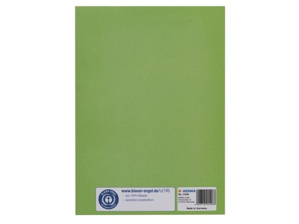 HERMA 5508, Grønn, Papir, Mann/kvinne, 153 mm, 212 mm, 1 stykker