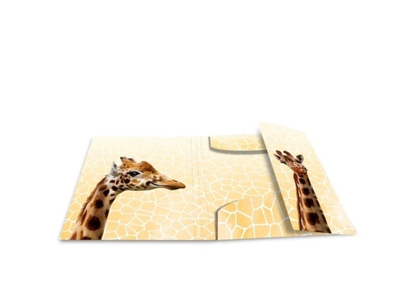 HERMA Giraffe friends, Tavanomainen paperikansio, A3, Polypropeeni (PP), Monivärinen, Kuminauha, 335 mm