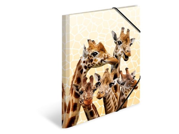 HERMA Giraffe Friends - Konvensjonell mappe - A4 - Polypropylen (PP) - Flerfarget - Elastisk bånd - 240 mm (19957)
