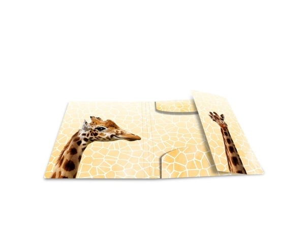 HERMA Giraffe Friends - Konvensjonell mappe - A4 - Polypropylen (PP) - Flerfarget - Elastisk bånd - 240 mm (19957)