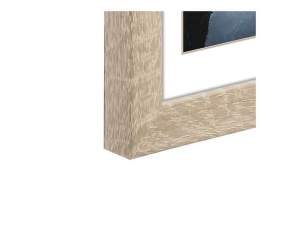 Hama Oslo, Enkel bilderamme, Glass, MDF, Eik, Bord, Vegg, 28 x 35 cm, Reflekterende