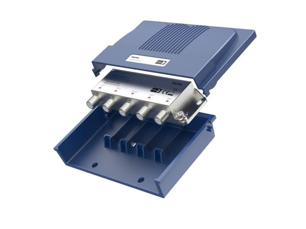 Hama 00205290, Kabelfordeler, 950 - 2500 Mhz, Blå, Sølv, Metal, Plast, 3,5 dB, F