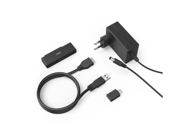 Hama 200761, USB Type-A, SATA, Hunkjønn, SATA 15-pin, Svart, Hunkjønn