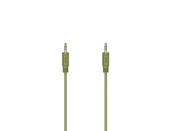 Hama Flexi-Slim, 3.5mm, Hankjønn, 3.5mm, Hankjønn, 0,75 m, Grønn