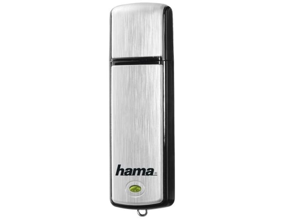 Hama Fancy, 128 GB, USB Type-A, 2.0, 10 MB/s, Med lokk, Svart, Sølv